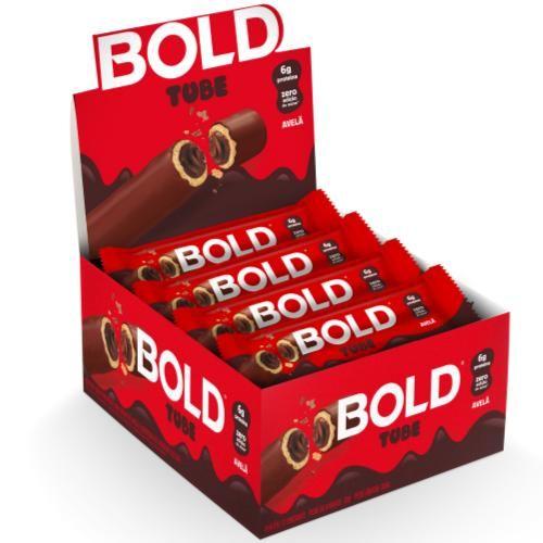 Imagem de Bold Bar Barrinha Proteica Bold Tube 40G - CAIXA AVELA