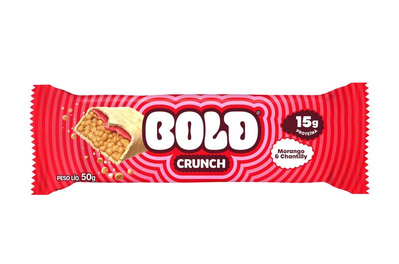 Imagem de Bold Crunch Caixa Mista com 12 unidades de 50g com de 15g de Proteína -Bold Bar