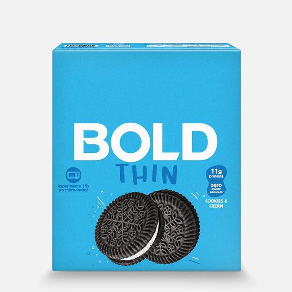 Imagem de Bold Thin Cookies Cream (Cx 12 Un. De 40G)