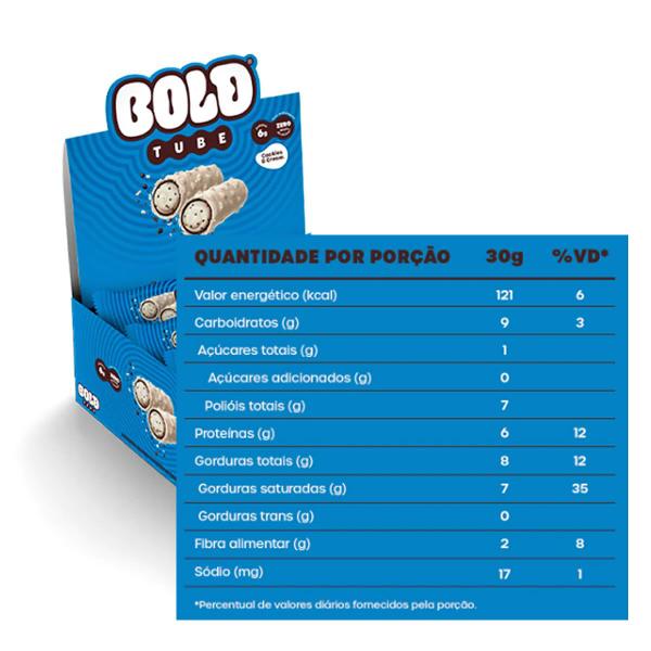 Imagem de Bold Tube 12 Unidades - Bold Snacks (cookies And Cream)