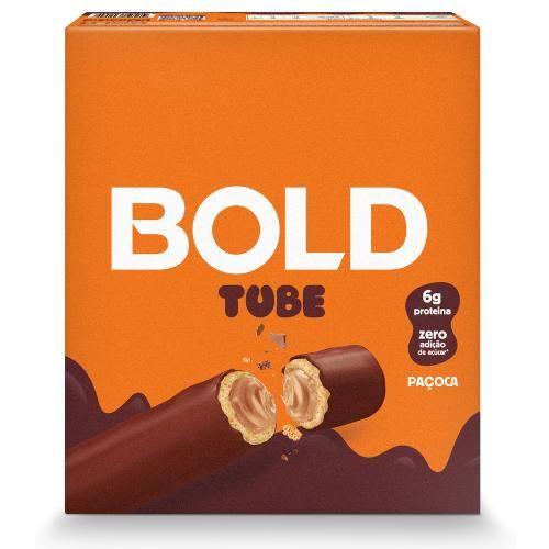 Imagem de Bold Tube Barrinha Proteica Bold Bar 40G Kit com 3 Unidades - Paçoca