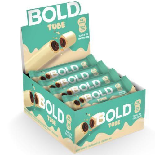 Imagem de Bold Tube Barrinha Proteica Bold Bar 40G Kit com 6 Unidades - Trufa de Chocolate