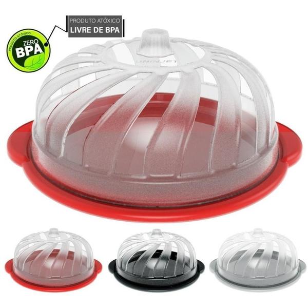 Boleira Com Tampa Gourmet - Vermelha - Fullcommerce Imagem de Boleira Com Tampa Gourmet - Vermelha