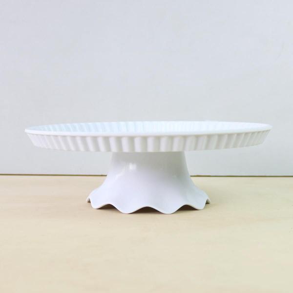 Imagem de Boleira de melamina branca com pé de encaixe
