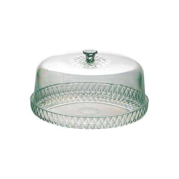 Imagem de Boleira de Plástico Cristal Glamour Verde - PLASUTIL