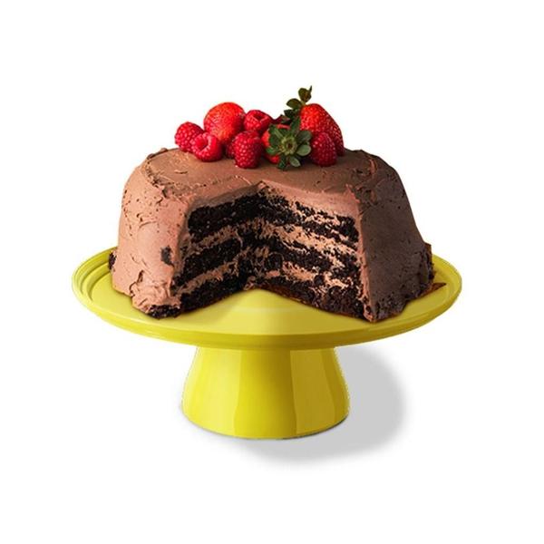 Imagem de Boleira grande Cake 32 x 32 x 11,6 cm - Amarela Coza