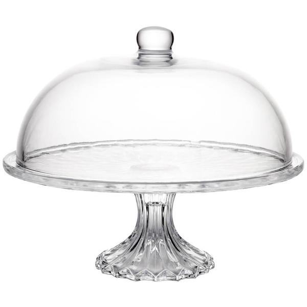Boleira Vidro Centro Mesa Tampa Diamond 31Cm - Lyor 220035 Imagem de Boleira Vidro Centro Mesa Tampa Diamond 31Cm - Lyor 220035