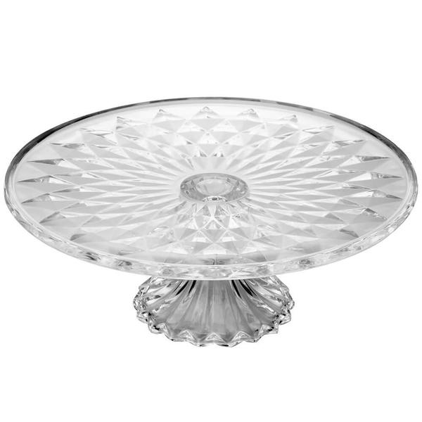 Boleira Vidro Centro Mesa Tampa Diamond 31Cm - Lyor 220035 Imagem de Boleira Vidro Centro Mesa Tampa Diamond 31Cm - Lyor 220035