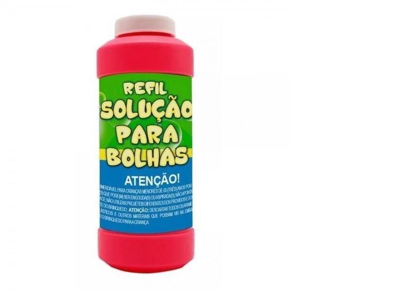 Imagem de Bolha De Sabão Solução Refil Para Bolhas 350Ml Dm Toys