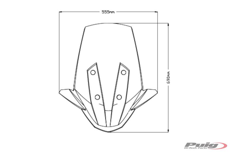 Imagem de Bolha Puig V-Tech Line Touring 20732F BMW C 400X Fumê Escura 2018/2024