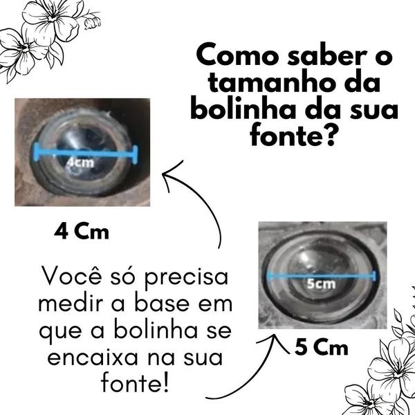 Imagem de Bolinha de Vidro  4 cm para Fonte De Água