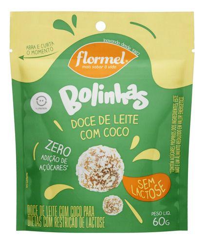 Imagem de Bolinha Doce de Leite com Coco Zero Açúcar sem Lactose Flormel 60g