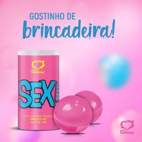 Imagem de Bolinha Explosiva Sex Caps  Beijáveis Esquenta /esfria 2unid