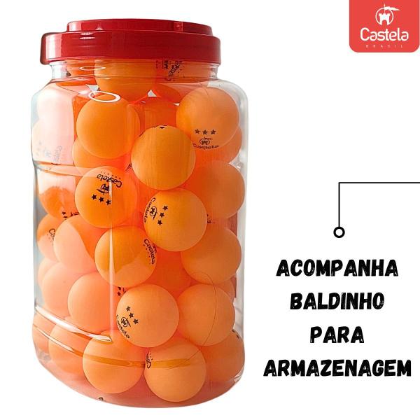 Imagem de Bolinhas 3 Estrelas Profissional Laranja 60 Un - Castela