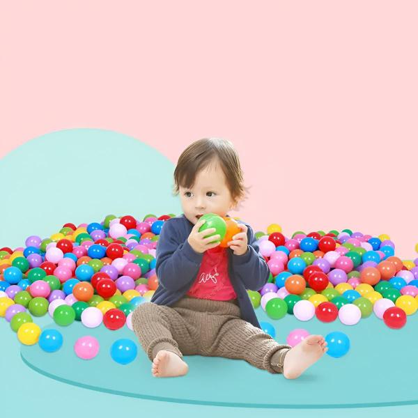 Imagem de Bolinhas Coloridas Infantil Não Amassam P/ Piscina 100 Uni 