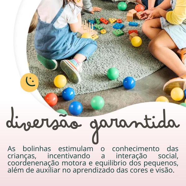Bolinhas Coloridas Infantil Não Amassam P/ Piscina 100 Uni - Bolinhas para piscina Imagem de Bolinhas Coloridas Infantil Não Amassam P/ Piscina 100 Uni