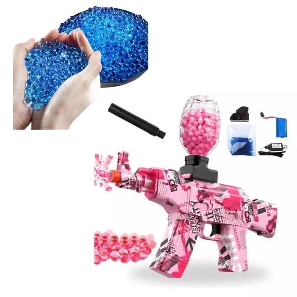 Imagem de Bolinhas de Gel Rosa Automáticas  Ação e Adrenalina para Meninas em Cada Lançamento