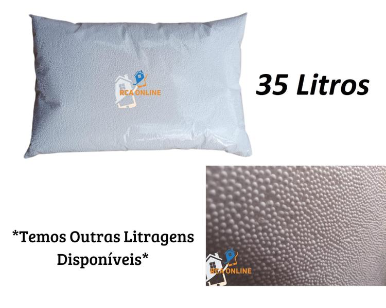 Imagem de Bolinhas De Isopor Pérolas Para Artesanato-Almofadas-35Ltrs