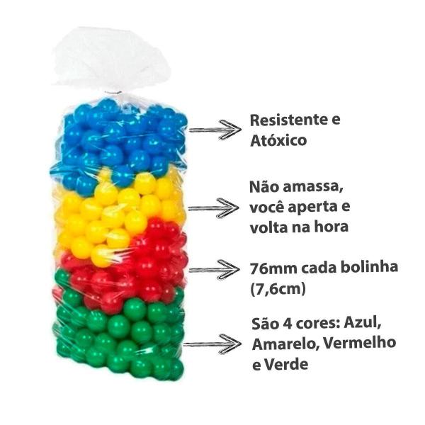 Imagem de Bolinhas Para Piscina Coloridas Macias E Resistente 100 Un