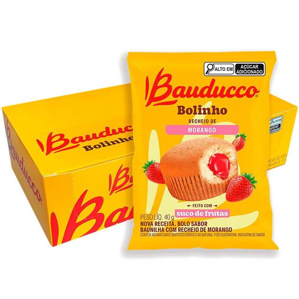 Imagem de Bolinho Bauducco Morango 16x40g