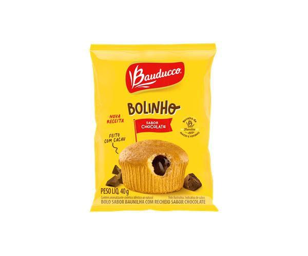 Imagem de Bolinho baunilha recheado chocolate bauducco 40g c/ 16 unidades