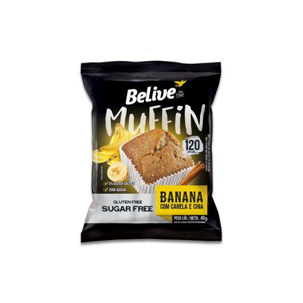 Bolinho Belive Be Free Banana + Canela + Chia 40g Imagem de Bolinho Belive Be Free Banana + Canela + Chia 40g