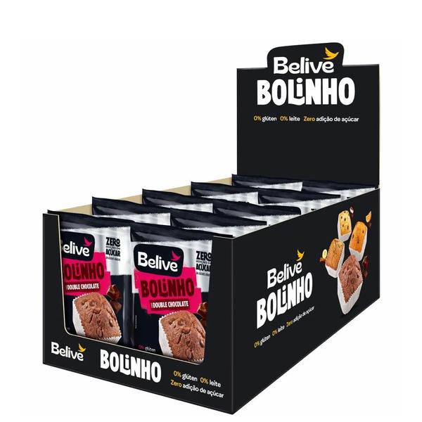 Bolinho Belive Double Chocolate Zero Açucar 3 Caixas 10un 40g Imagem de Bolinho Belive Double Chocolate Zero Açucar 3 Caixas 10un 40g