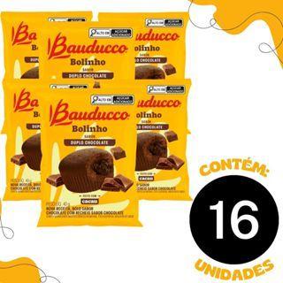 Bolinho Duplo Chocolate com Chocolate C/16 40G - Bauducco Imagem de Bolinho Duplo Chocolate com Chocolate C/16 40G - Bauducco