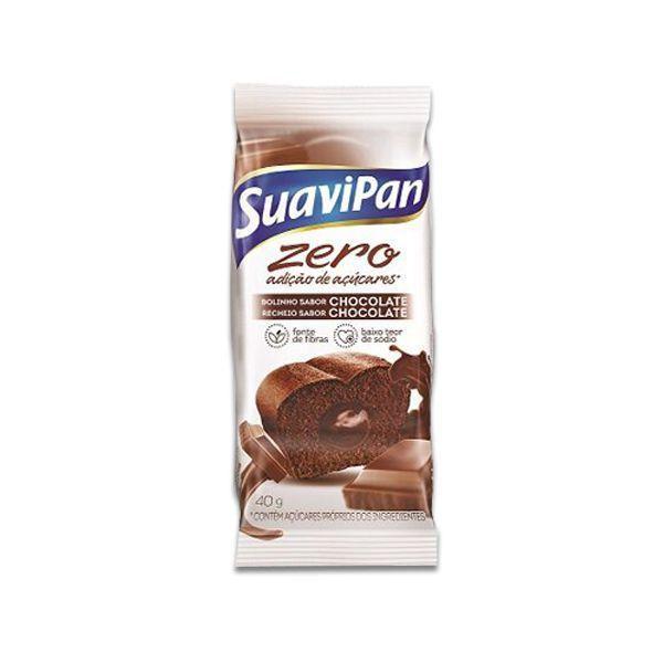 Bolinho Suavipan Zero Açúcar Chocolate Recheado Com Chocolate Unidade de 40g Imagem de Bolinho Suavipan Zero Açúcar Chocolate Recheado Com Chocolate Unidade de 40g