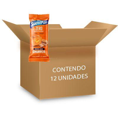 Bolinho Suavipan Zero Açúcar Churros contendo 12 unidades de 40g cada Imagem de Bolinho Suavipan Zero Açúcar Churros contendo 12 unidades de 40g cada