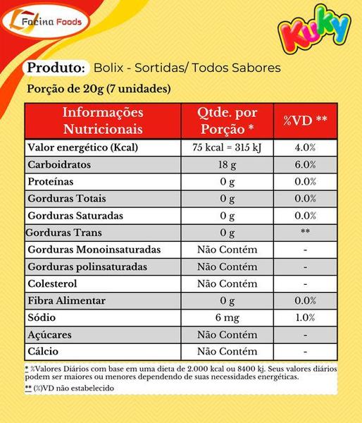 Bolix Balinha Azedinha Sabor Maracujá Citrus 500g - Kuky Imagem de Bolix Balinha Azedinha Sabor Maracujá Citrus 500g