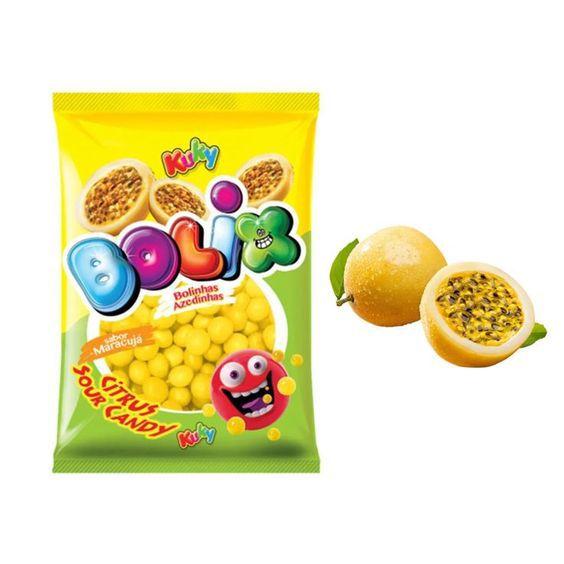 Bolix Balinha Azedinha Sabor Maracujá Citrus 500g - Kuky Imagem de Bolix Balinha Azedinha Sabor Maracujá Citrus 500g