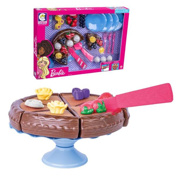 Imagem de Bolo De Aniversário da Barbie Crec Crec Brinquedo Comidinhas - Cotiplas