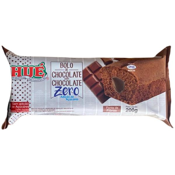 Bolo De Chocolate Com Chocolate Zero Hué 200G - HUE Imagem de Bolo De Chocolate Com Chocolate Zero Hué 200G
