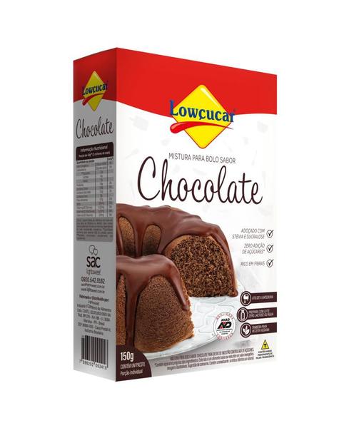 Bolo De Chocolate Zero Adicao De Acucares 150g - LOWCUCAR Imagem de Bolo De Chocolate Zero Adicao De Acucares 150g
