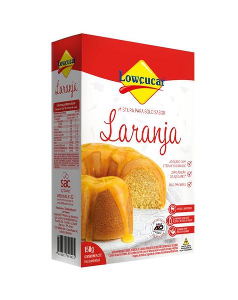Bolo De Laranja Zero Adicao De Acucares 150g - LOWCUCAR Imagem de Bolo De Laranja Zero Adicao De Acucares 150g