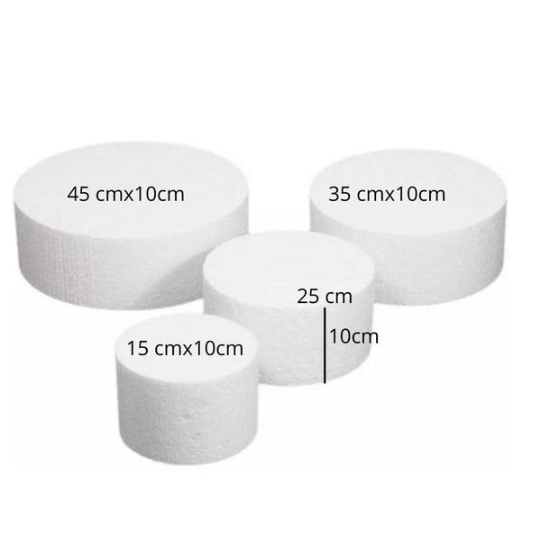 BOLO FAKE de Isopor 150x100mm - Kit com 10 unidades - Monte o bolo com medidas diferentes - ISOPOR GLOBAL Imagem de BOLO FAKE de Isopor 150x100mm - Kit com 10 unidades - Monte o bolo com medidas diferentes