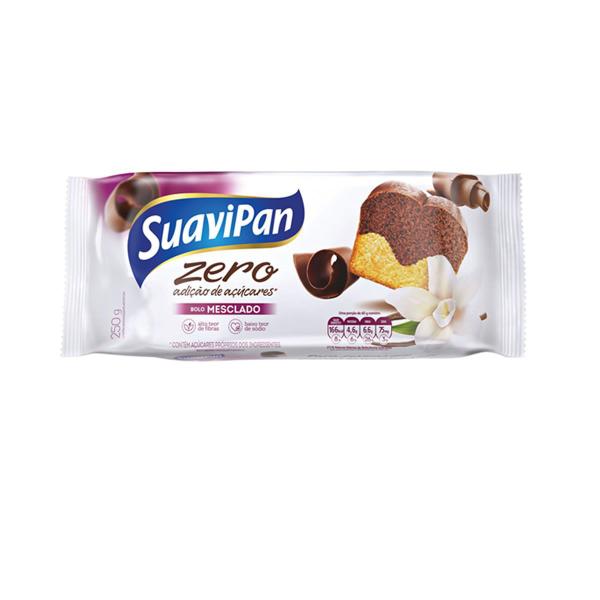 Imagem de Bolo Zero Adição de Açúcares Sabor Mesclado 250g - Suavipan