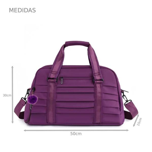 Imagem de Bolsa Academia Esportes Treino Fitness Mala Viagem Roxo