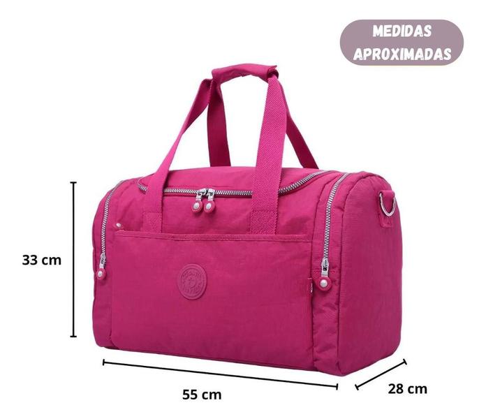 Imagem de Bolsa Academia Transversal Reforçada Trabalho Estilosa Resistente Nylon Recomendo