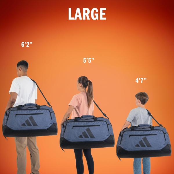 Bolsa adidas Defender 5.0 Duffel Travel Gym Sports 100L vermelha