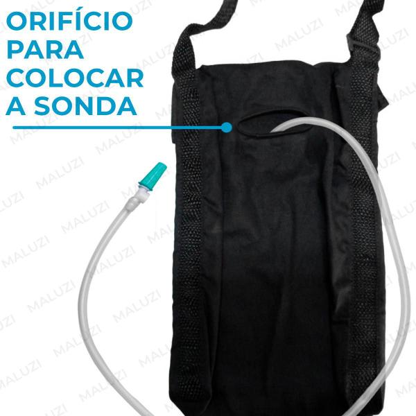 Imagem de Bolsa Alça Lateral para Carregar Sonda Vesical  Dreno Pós Operatório Cirurgias Abdominoplastia-MALUZI