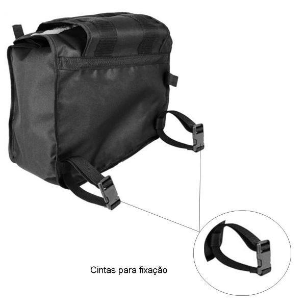 Imagem de Bolsa Alforge Lateral Esportivo 26L Par + Afastador Suporte de Alforge Par Honda NC700 X e NC750 X