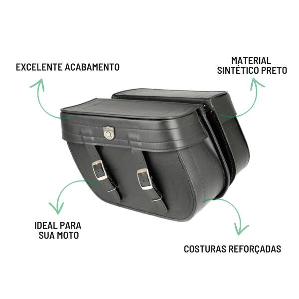 Imagem de Bolsa Alforge Lateral Losango 32 litros Liso Tondin Linha Forza