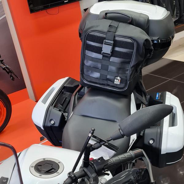 Imagem de Bolsa Alforge Mala De Banco Traseiro E Lateral Moto Luxo