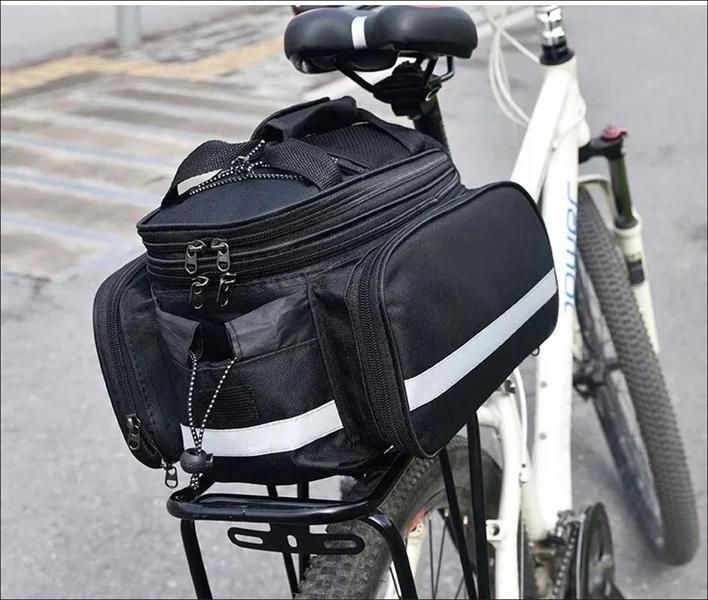 Imagem de Bolsa alforge para garupa bagageiro bike 28lts ciclo viagens e urban 