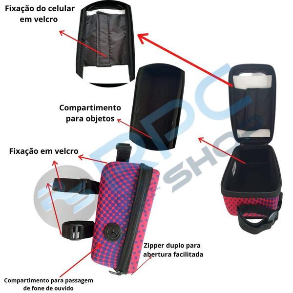 Imagem de Bolsa Bag Case De Quadro Bike Celular Smartphone Ciclismo Porta Objeto Touch Screen 6,5 pol  MTB 