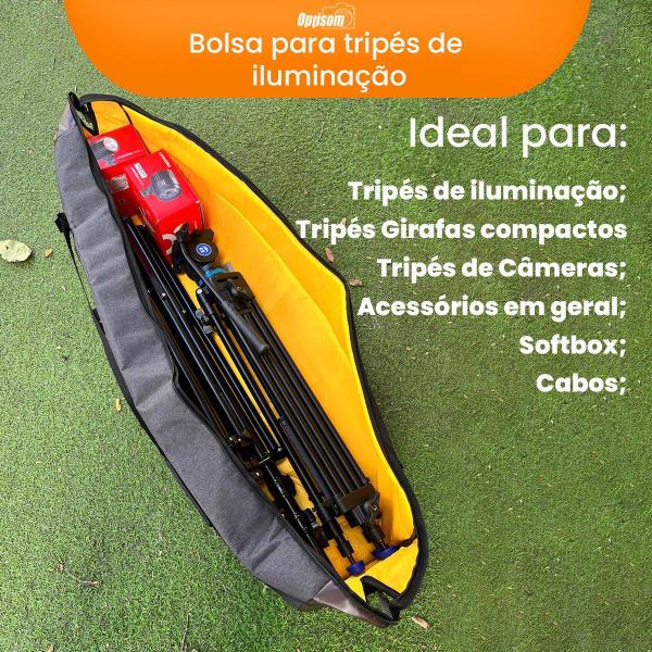 Imagem de Bolsa Bag Para Tripés De Iluminação Estúdio 110cm - Optisom Mescla