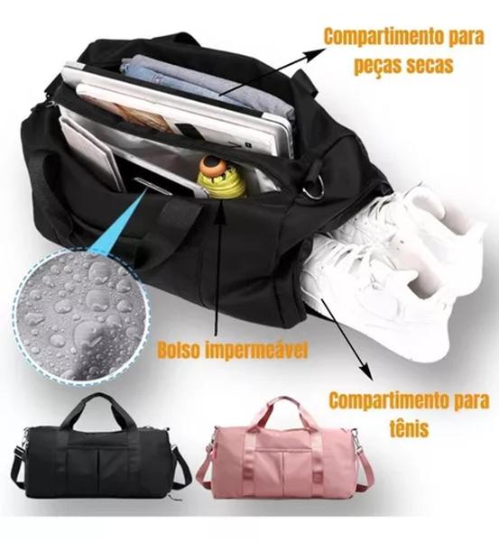 Imagem de Bolsa Básica Porta Tênis Academia Passeio e Viagem Mão e Transversal