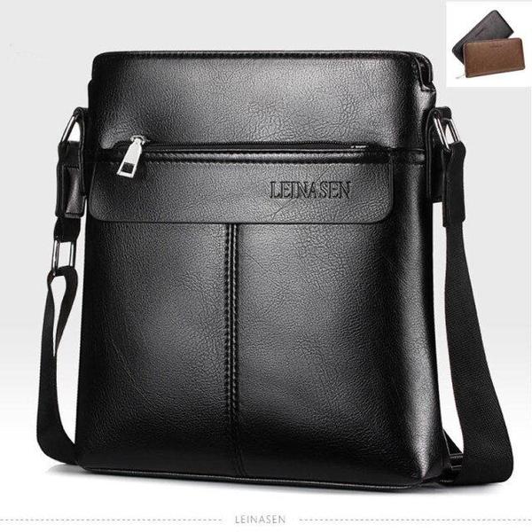 Imagem de Bolsa Bolsa p/ Tablet e Notebook Masculina em  P.A Ecológico Cor Preta